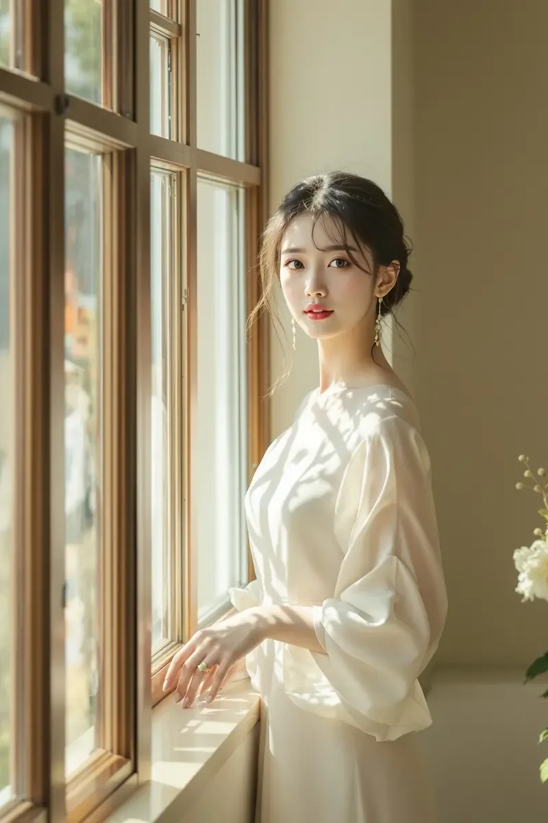 晨光里的少女 白云视频 清新写真